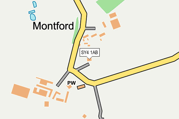 SY4 1AB map - OS OpenMap – Local (Ordnance Survey)