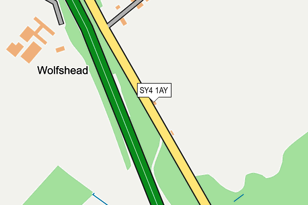 SY4 1AY map - OS OpenMap – Local (Ordnance Survey)