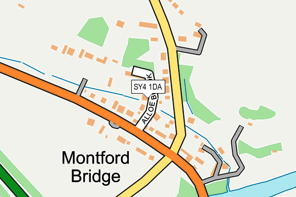 SY4 1DA map - OS OpenMap – Local (Ordnance Survey)