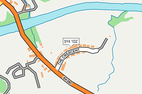 SY4 1DZ map - OS OpenMap – Local (Ordnance Survey)