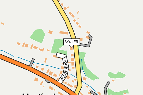 SY4 1ER map - OS OpenMap – Local (Ordnance Survey)