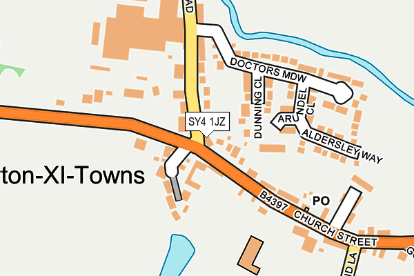 SY4 1JZ map - OS OpenMap – Local (Ordnance Survey)