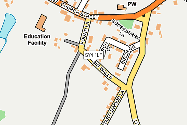 SY4 1LF map - OS OpenMap – Local (Ordnance Survey)