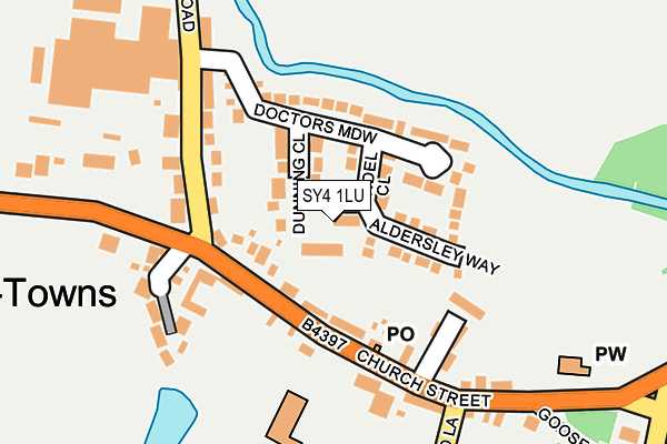 SY4 1LU map - OS OpenMap – Local (Ordnance Survey)