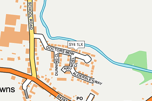 SY4 1LX map - OS OpenMap – Local (Ordnance Survey)