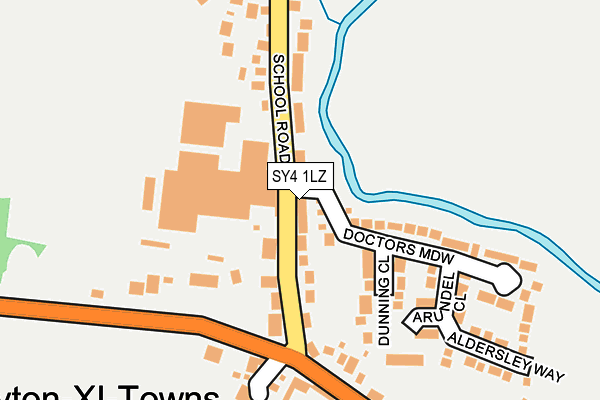 SY4 1LZ map - OS OpenMap – Local (Ordnance Survey)