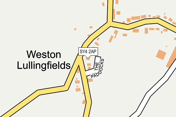 SY4 2AP map - OS OpenMap – Local (Ordnance Survey)