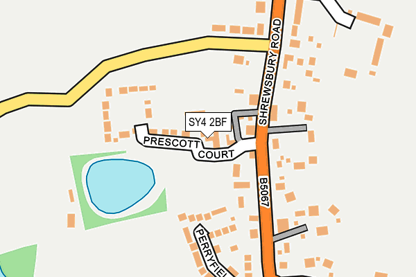 SY4 2BF map - OS OpenMap – Local (Ordnance Survey)