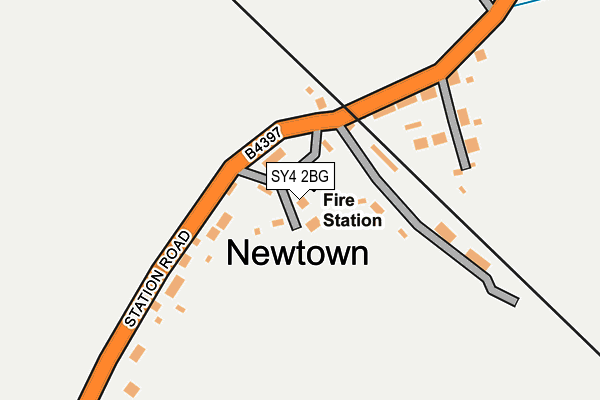SY4 2BG map - OS OpenMap – Local (Ordnance Survey)
