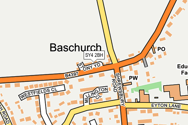 SY4 2BH map - OS OpenMap – Local (Ordnance Survey)