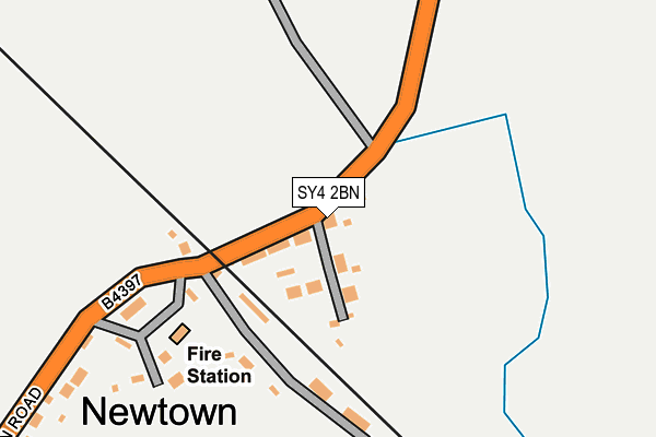 SY4 2BN map - OS OpenMap – Local (Ordnance Survey)