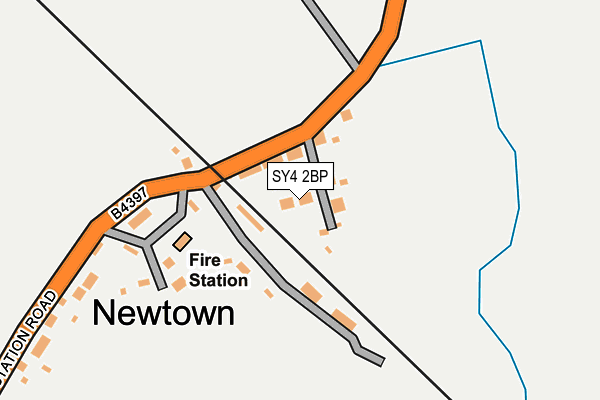 SY4 2BP map - OS OpenMap – Local (Ordnance Survey)