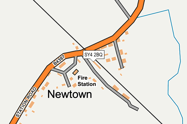 SY4 2BQ map - OS OpenMap – Local (Ordnance Survey)