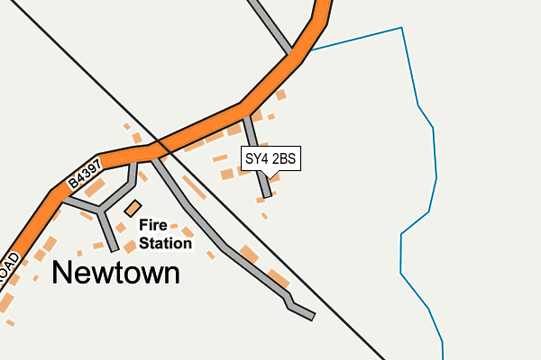 SY4 2BS map - OS OpenMap – Local (Ordnance Survey)