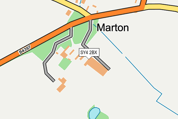 SY4 2BX map - OS OpenMap – Local (Ordnance Survey)