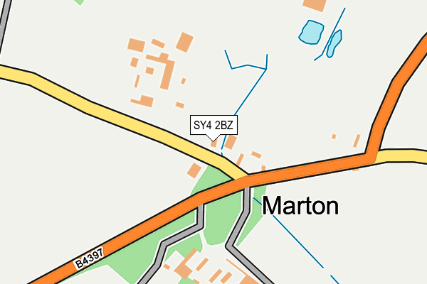 SY4 2BZ map - OS OpenMap – Local (Ordnance Survey)