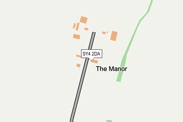SY4 2DA map - OS OpenMap – Local (Ordnance Survey)