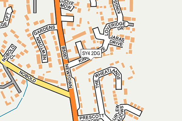 SY4 2DG map - OS OpenMap – Local (Ordnance Survey)