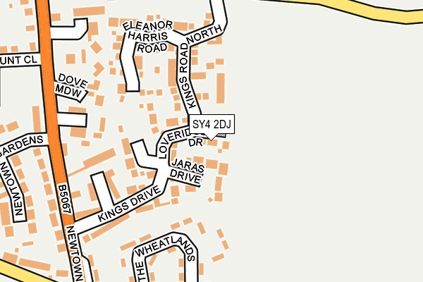 SY4 2DJ map - OS OpenMap – Local (Ordnance Survey)