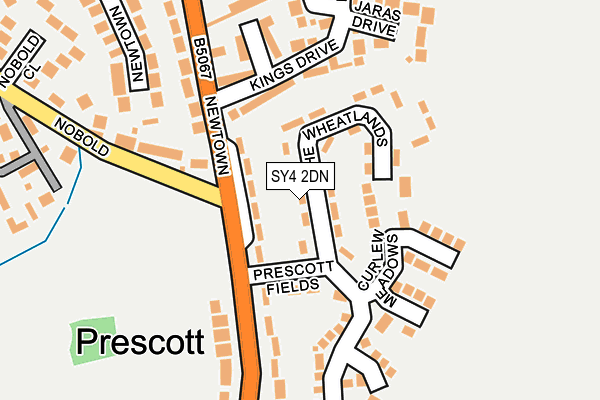 SY4 2DN map - OS OpenMap – Local (Ordnance Survey)