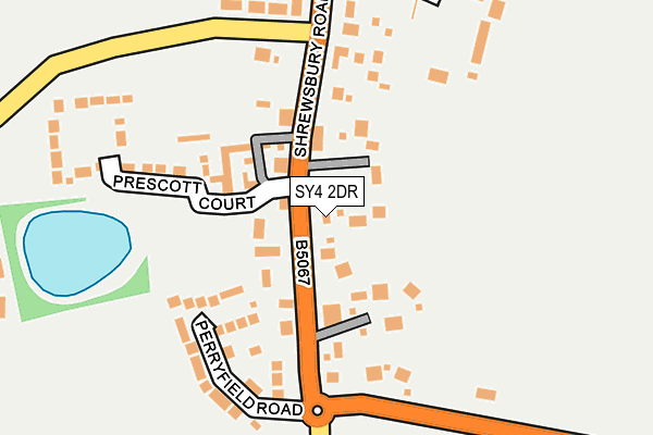 SY4 2DR map - OS OpenMap – Local (Ordnance Survey)