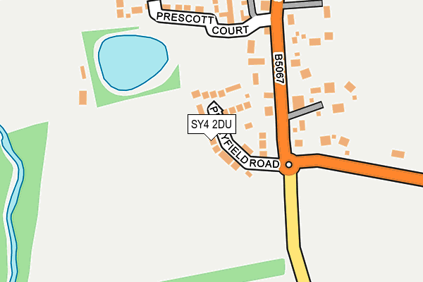 SY4 2DU map - OS OpenMap – Local (Ordnance Survey)