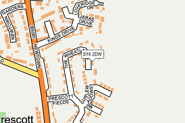 SY4 2DW map - OS OpenMap – Local (Ordnance Survey)