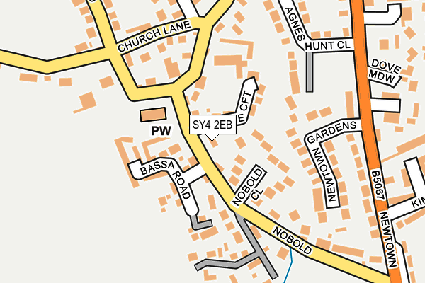 SY4 2EB map - OS OpenMap – Local (Ordnance Survey)