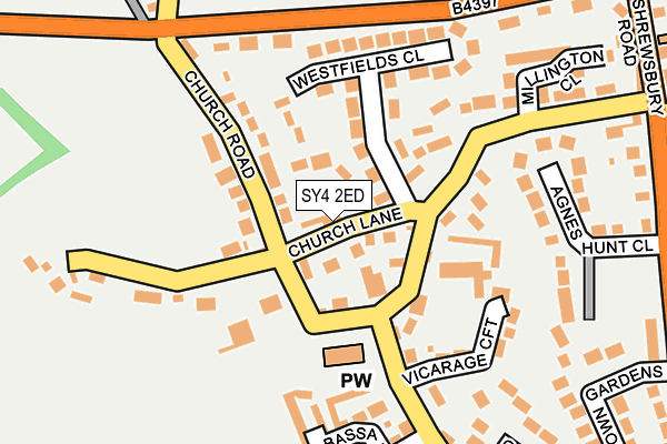 SY4 2ED map - OS OpenMap – Local (Ordnance Survey)