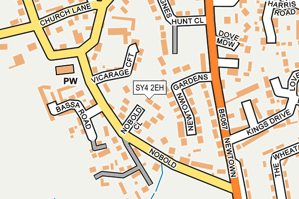 SY4 2EH map - OS OpenMap – Local (Ordnance Survey)