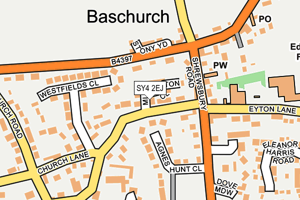 SY4 2EJ map - OS OpenMap – Local (Ordnance Survey)