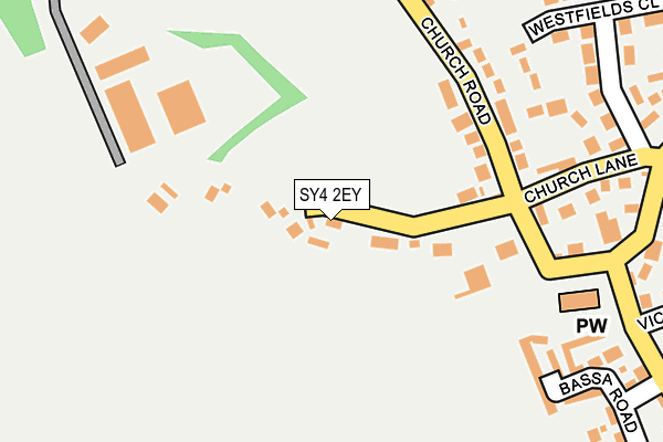 SY4 2EY map - OS OpenMap – Local (Ordnance Survey)