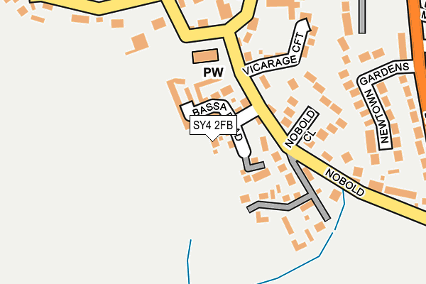 SY4 2FB map - OS OpenMap – Local (Ordnance Survey)