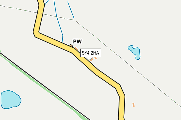 SY4 2HA map - OS OpenMap – Local (Ordnance Survey)