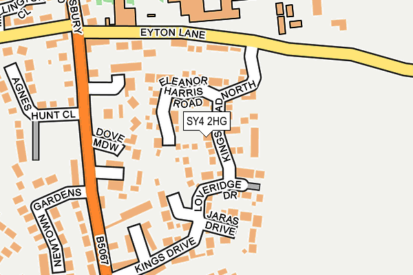 SY4 2HG map - OS OpenMap – Local (Ordnance Survey)
