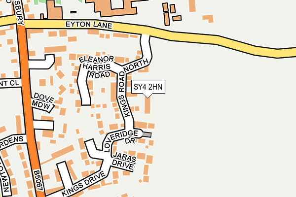 SY4 2HN map - OS OpenMap – Local (Ordnance Survey)