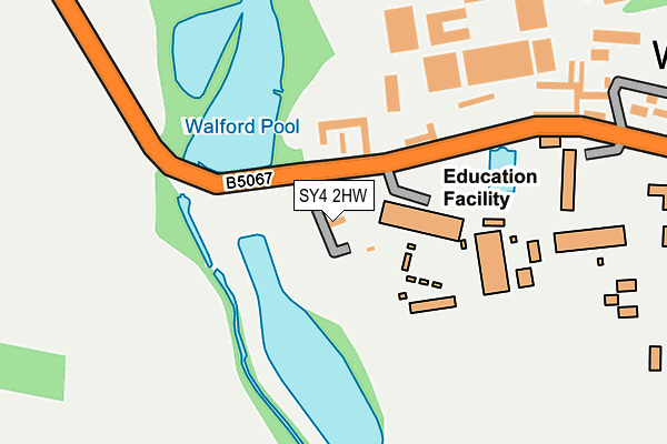 SY4 2HW map - OS OpenMap – Local (Ordnance Survey)