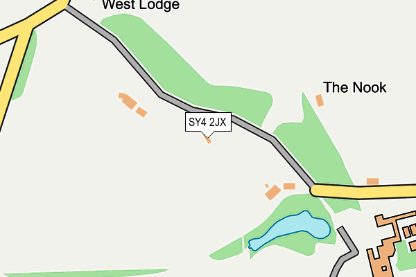 SY4 2JX map - OS OpenMap – Local (Ordnance Survey)