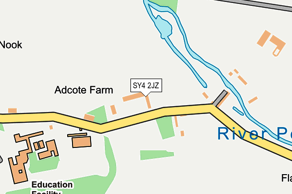 SY4 2JZ map - OS OpenMap – Local (Ordnance Survey)