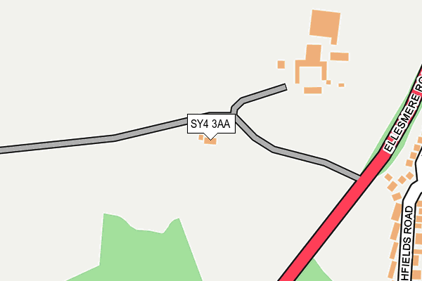 SY4 3AA map - OS OpenMap – Local (Ordnance Survey)