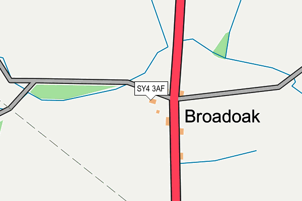 SY4 3AF map - OS OpenMap – Local (Ordnance Survey)