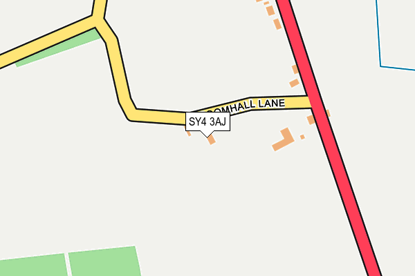 SY4 3AJ map - OS OpenMap – Local (Ordnance Survey)