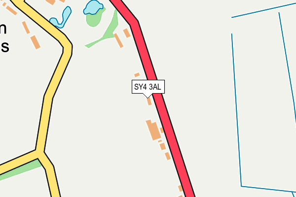 SY4 3AL map - OS OpenMap – Local (Ordnance Survey)