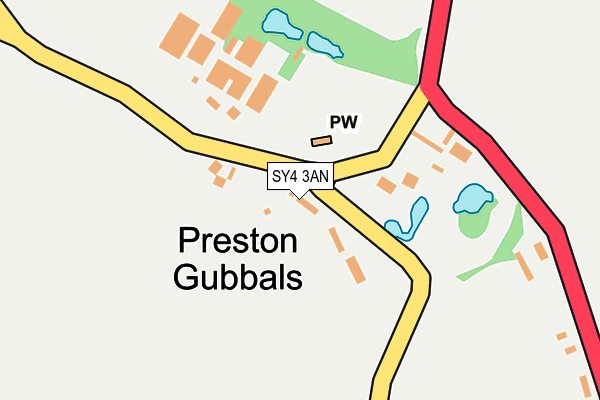 SY4 3AN map - OS OpenMap – Local (Ordnance Survey)