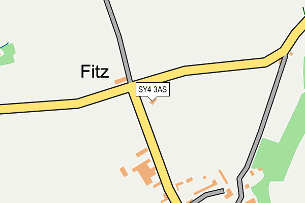 SY4 3AS map - OS OpenMap – Local (Ordnance Survey)