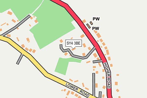 SY4 3BE map - OS OpenMap – Local (Ordnance Survey)