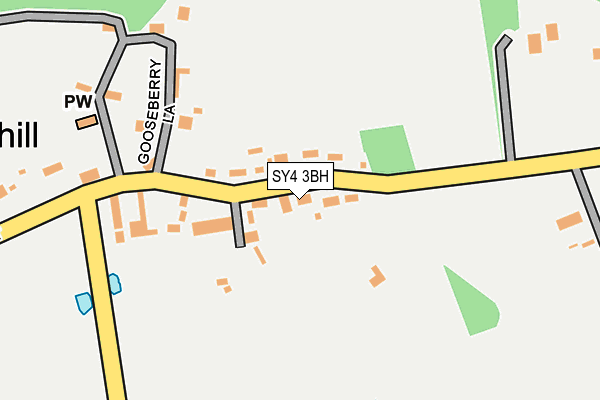 SY4 3BH map - OS OpenMap – Local (Ordnance Survey)