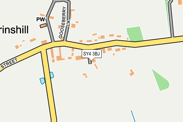 SY4 3BJ map - OS OpenMap – Local (Ordnance Survey)