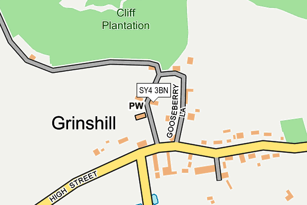 SY4 3BN map - OS OpenMap – Local (Ordnance Survey)