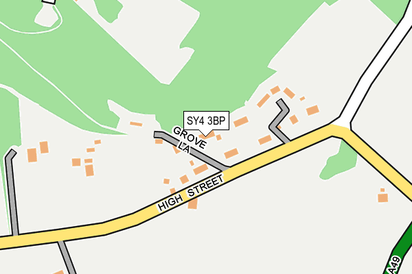 SY4 3BP map - OS OpenMap – Local (Ordnance Survey)